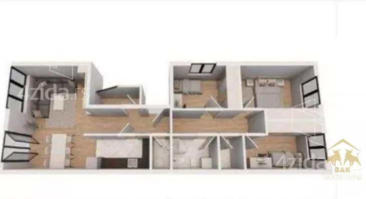 Četvorosoban stan | 4zida