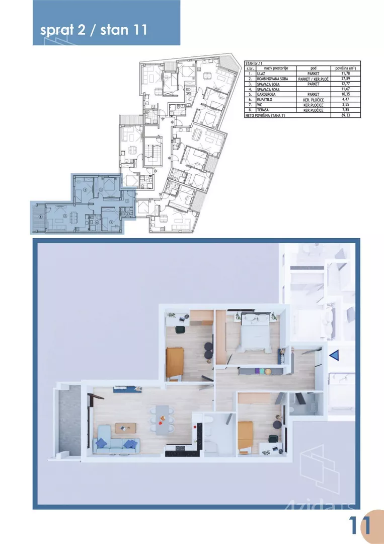 Troiposoban stan | 4zida