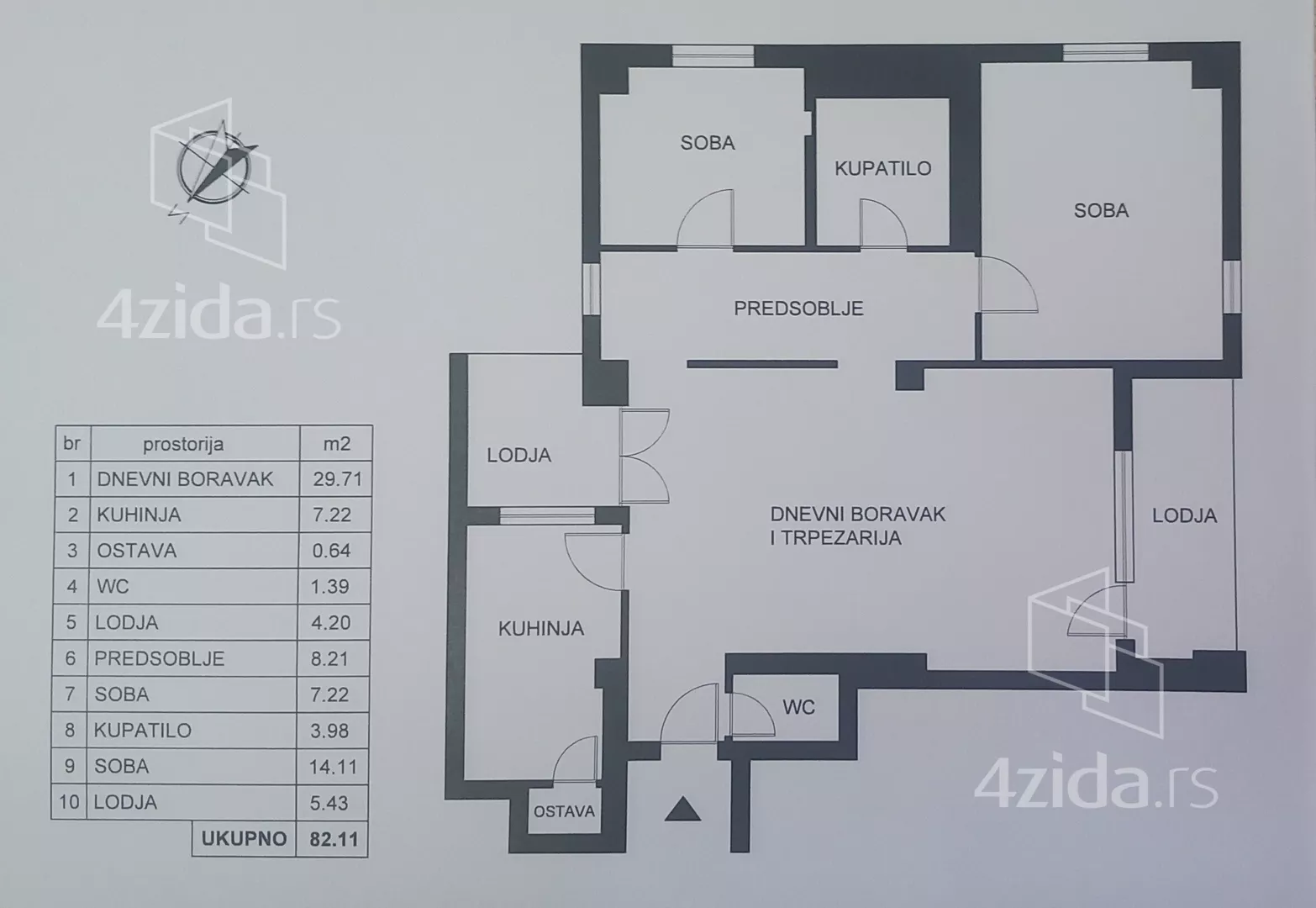 Trosoban stan | 4zida