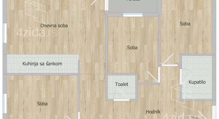 Troiposoban stan | 4zida