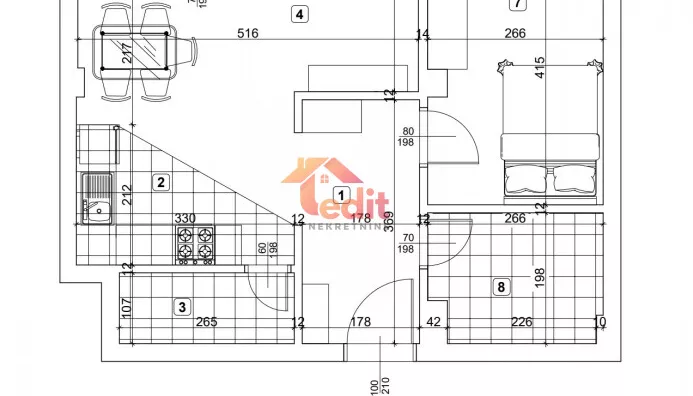 Dvosoban stan | 4zida