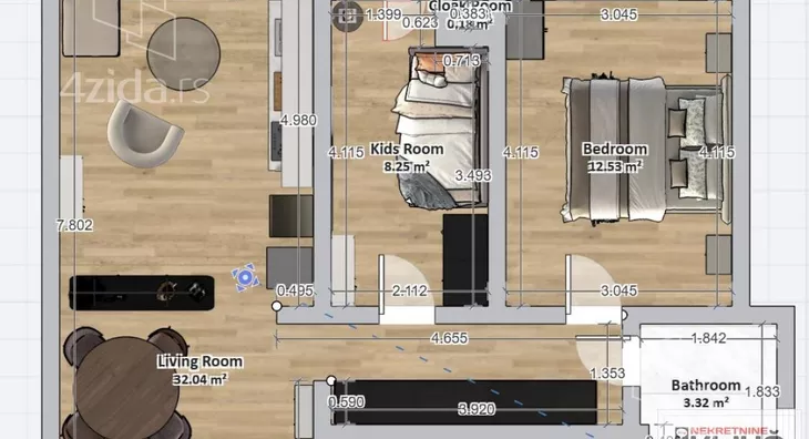 Dvoiposoban stan | 4zida
