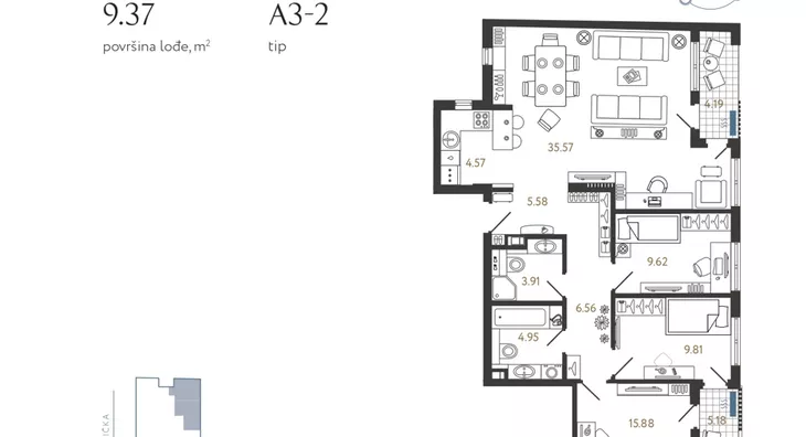 Četvorosoban | 4zida