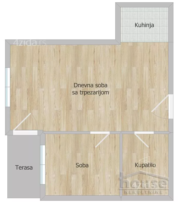 Jednoiposoban stan | 4zida