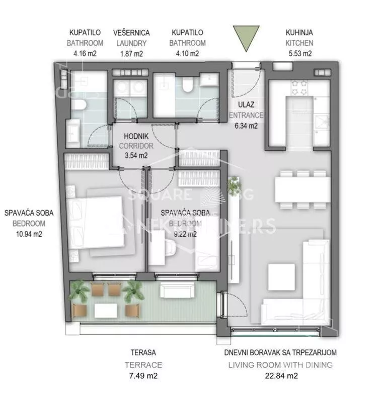 Trosoban stan | 4zida