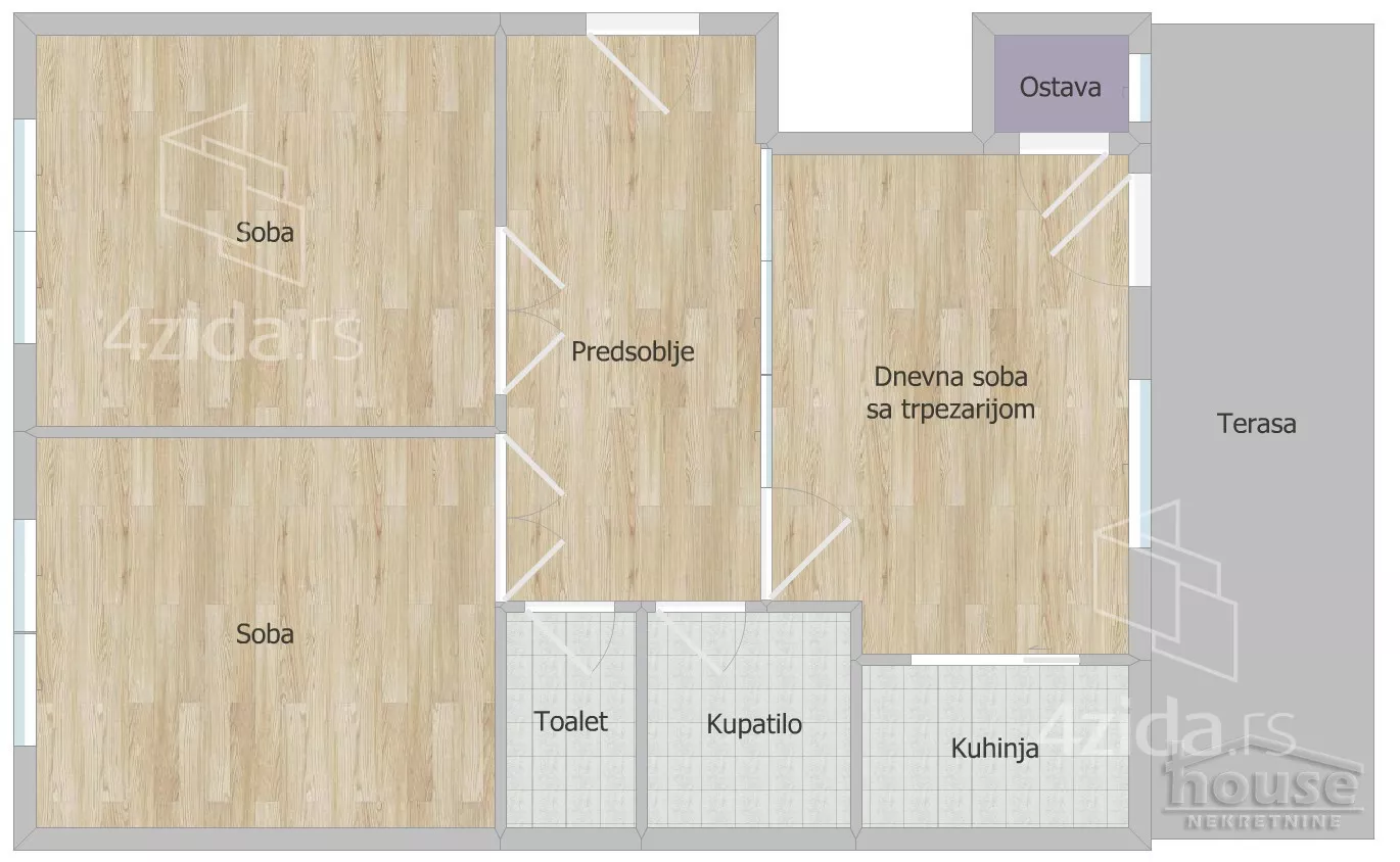 Trosoban stan | 4zida