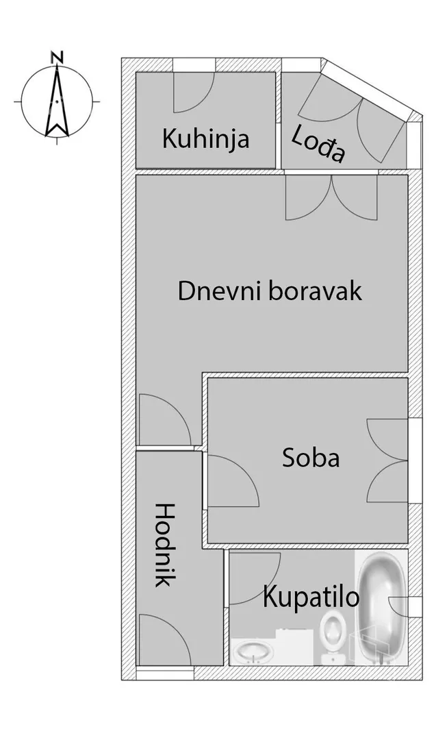 Jednoiposoban stan | 4zida