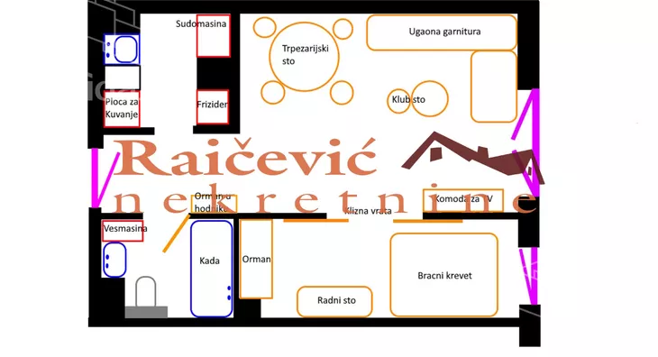 Jednoiposoban stan | 4zida