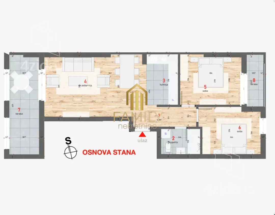 Trosoban stan | 4zida