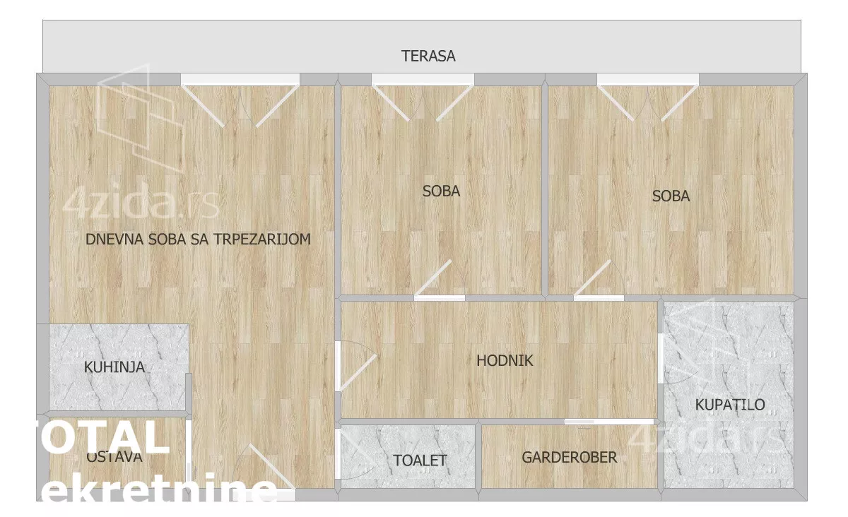 Trosoban stan | 4zida