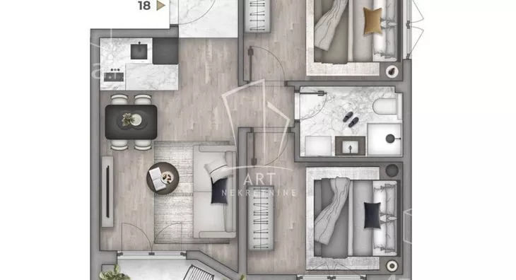 Dvoiposoban stan | 4zida