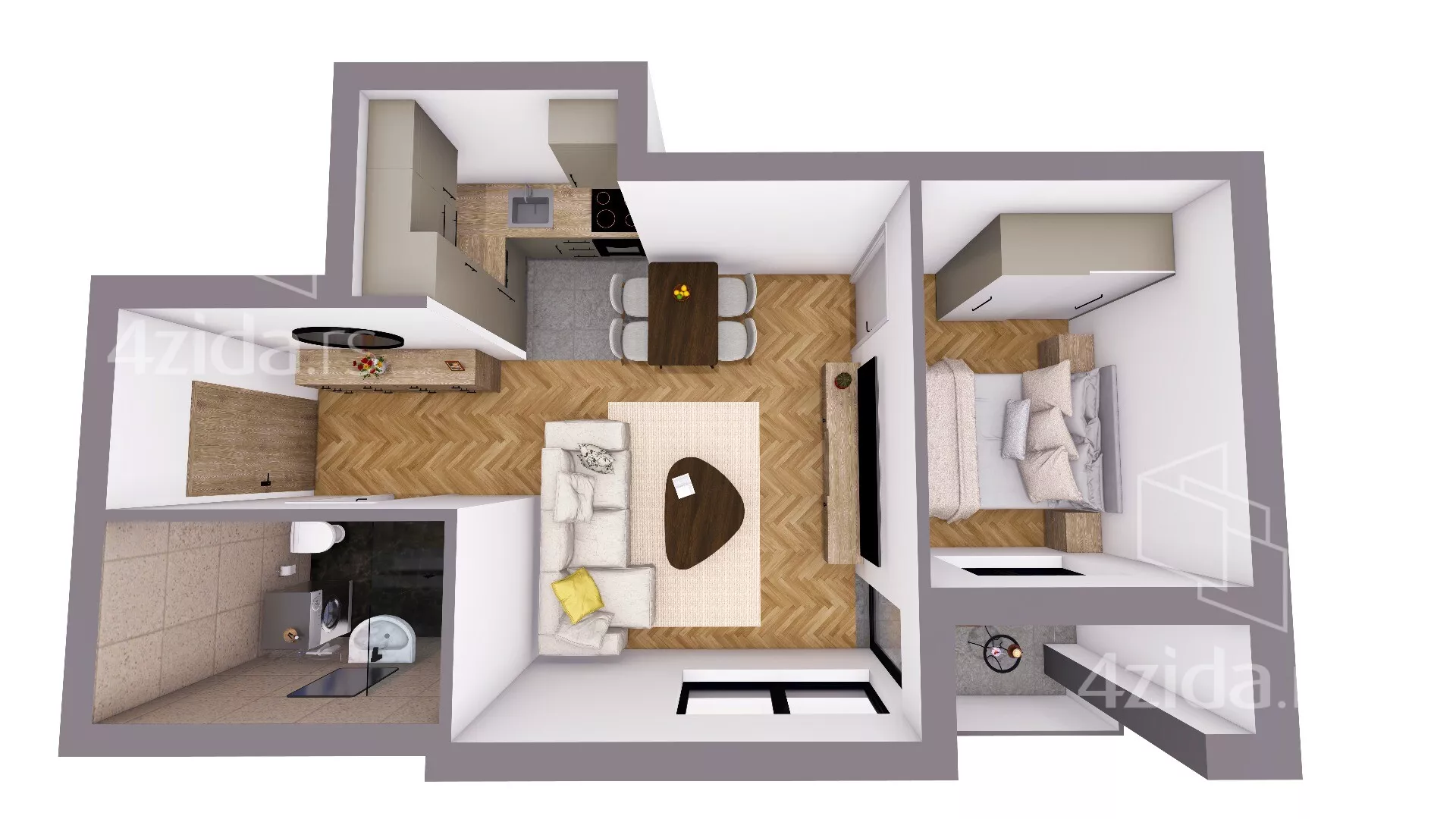 Dvosoban stan | 4zida