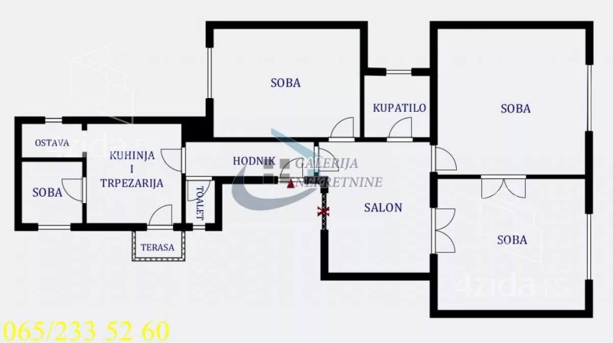 Četvoroiposoban stan | 4zida