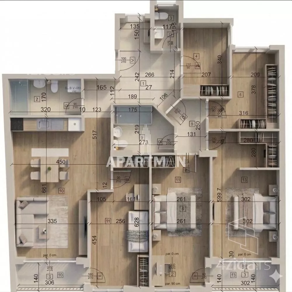 Petosoban stan | 4zida