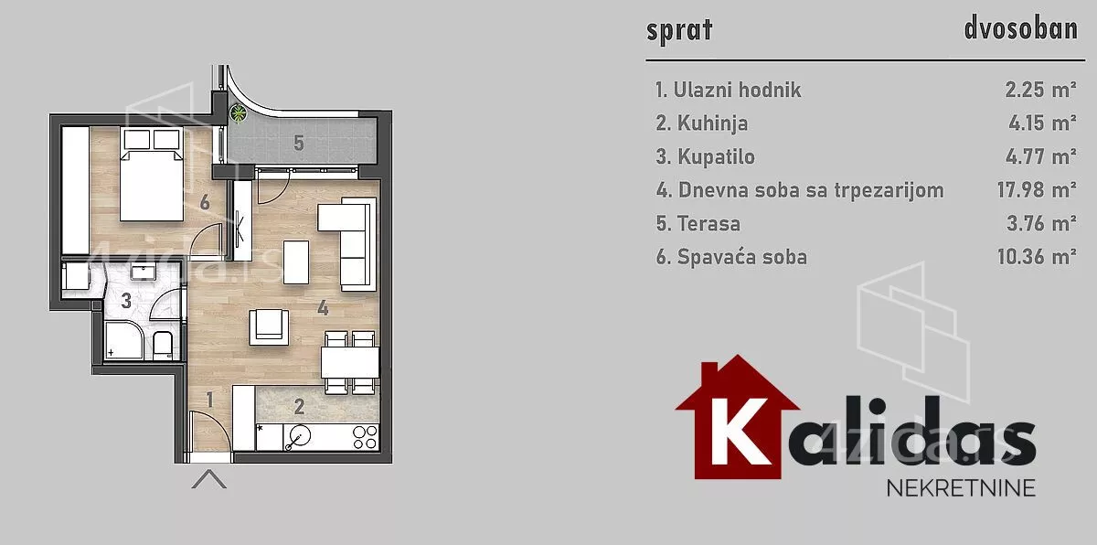 Dvosoban stan | 4zida