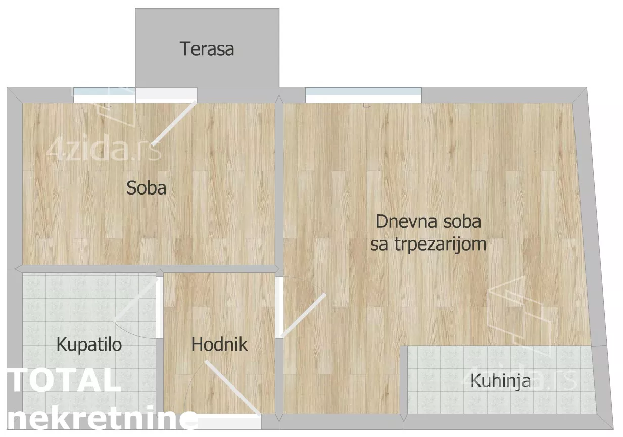 Jednoiposoban stan | 4zida
