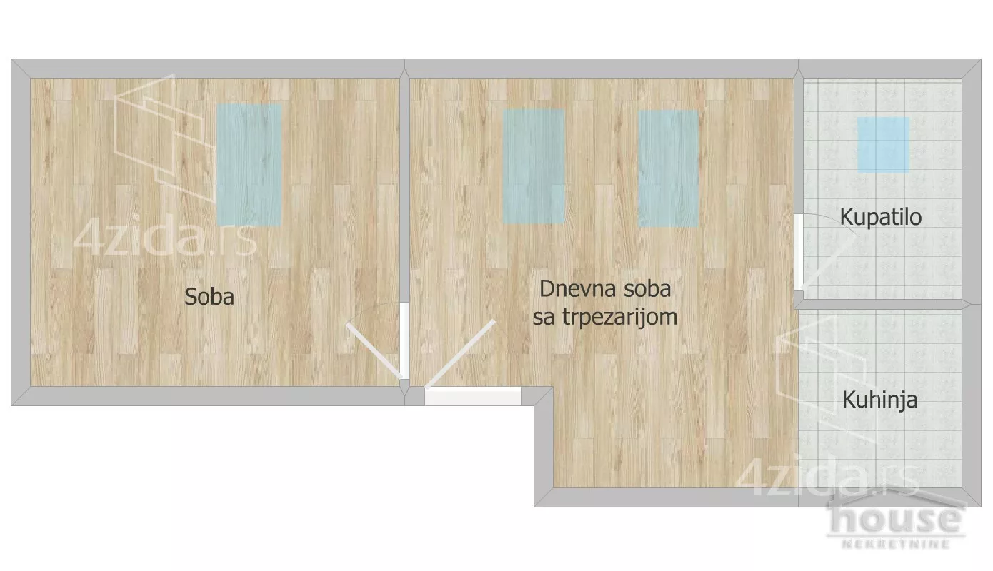 Jednosoban stan | 4zida