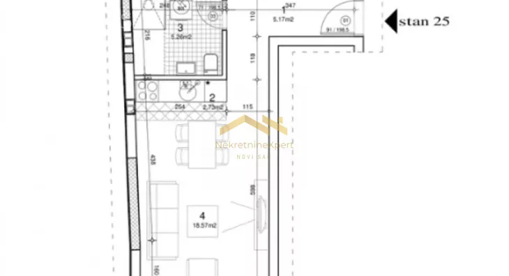 Jednosoban stan | 4zida