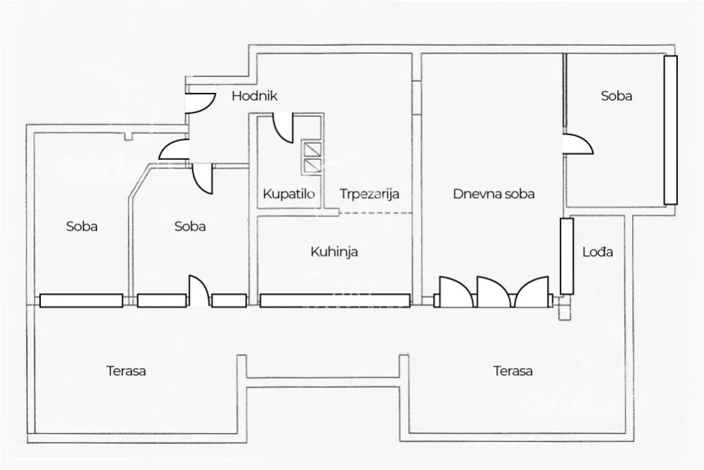 Trosoban stan | 4zida