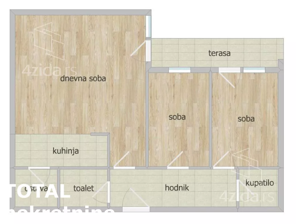 Dvoiposoban stan | 4zida