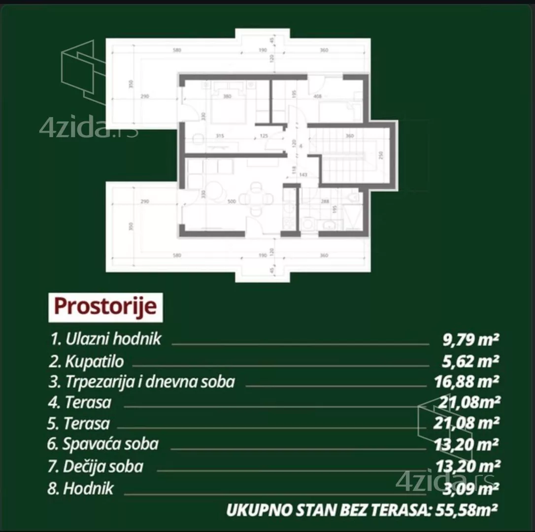 Trosoban stan | 4zida
