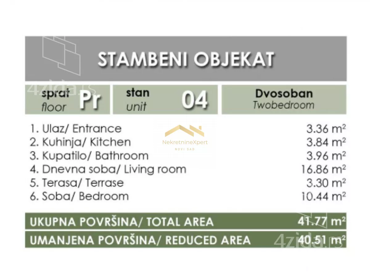 Dvosoban stan | 4zida