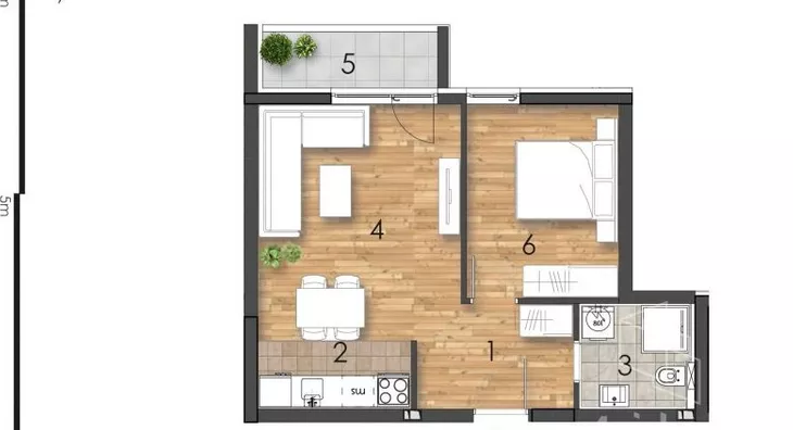 Dvosoban stan | 4zida