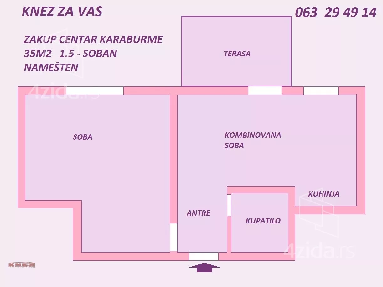 Jednoiposoban stan | 4zida