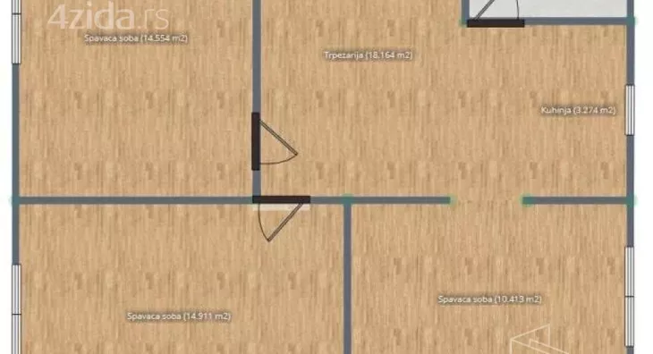 Trosoban stan | 4zida