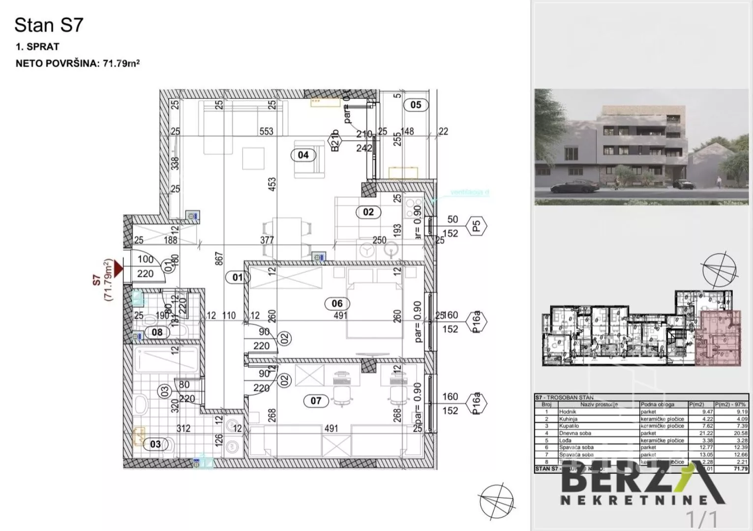 Trosoban stan | 4zida