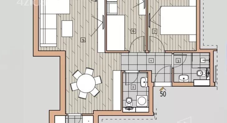 Trosoban stan | 4zida
