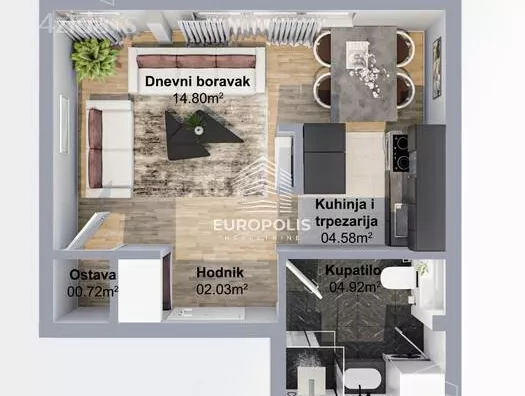 Garsonjera | 4zida