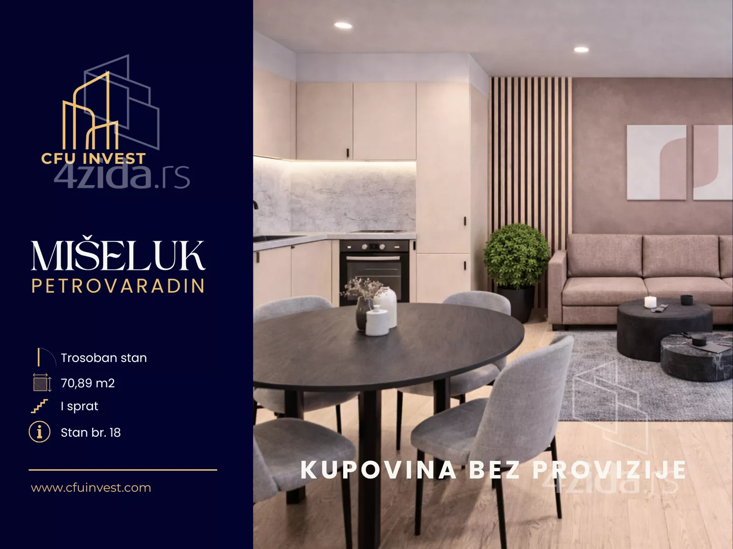 Trosoban stan | 4zida