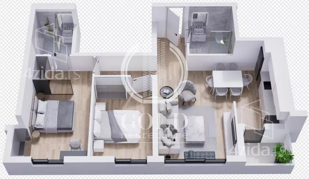 Trosoban stan | 4zida