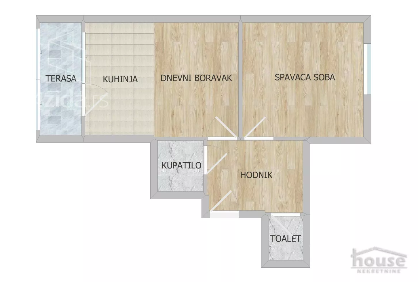 Jednoiposoban stan | 4zida