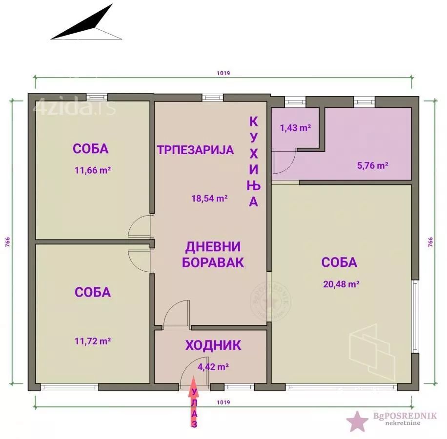 Četvorosoban stan | 4zida