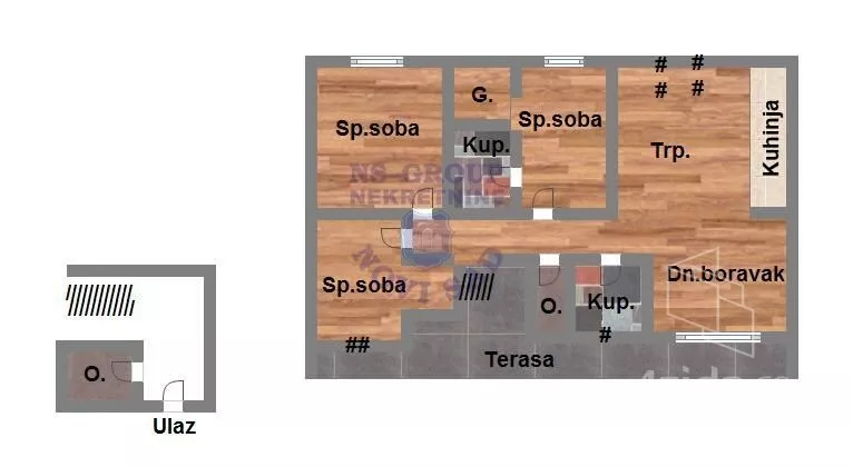 Četvoroiposoban stan | 4zida