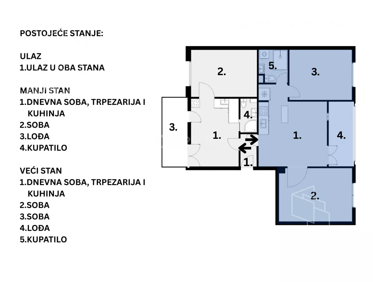 Petosoban stan | 4zida