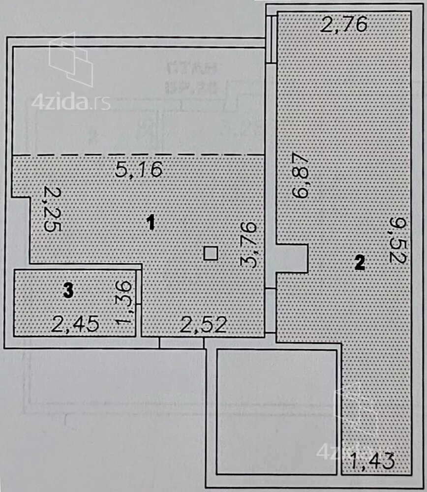 Jednoiposoban stan | 4zida
