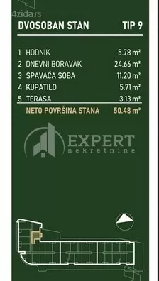 Dvosoban stan | 4zida