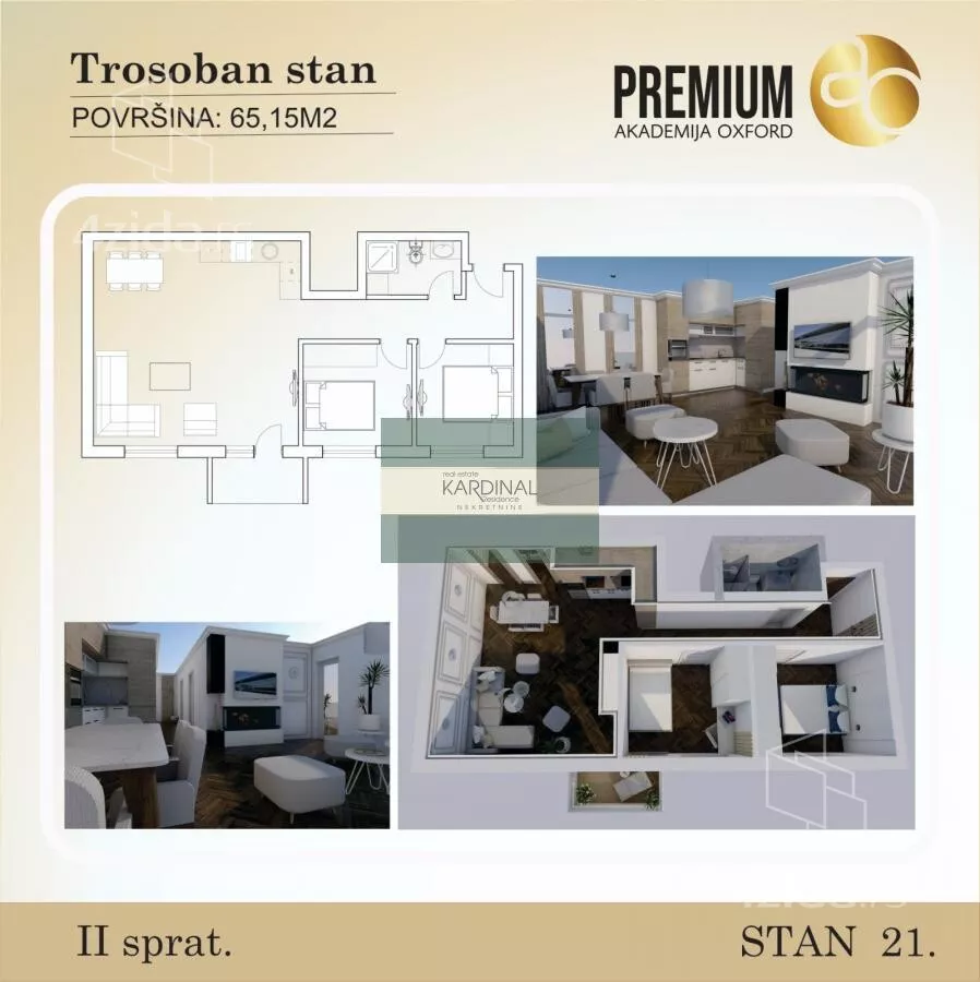 Trosoban stan | 4zida