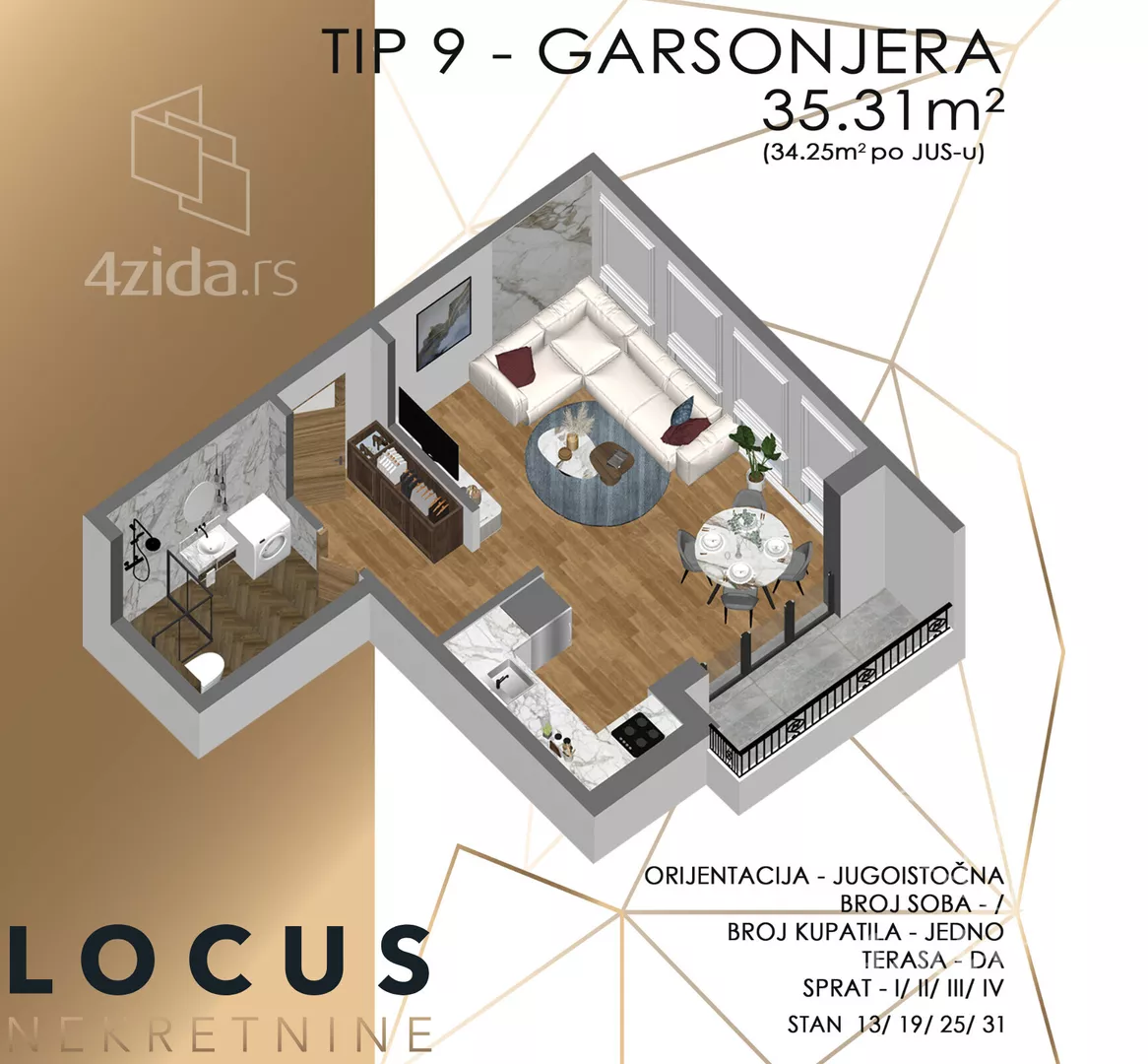 Garsonjera | 4zida