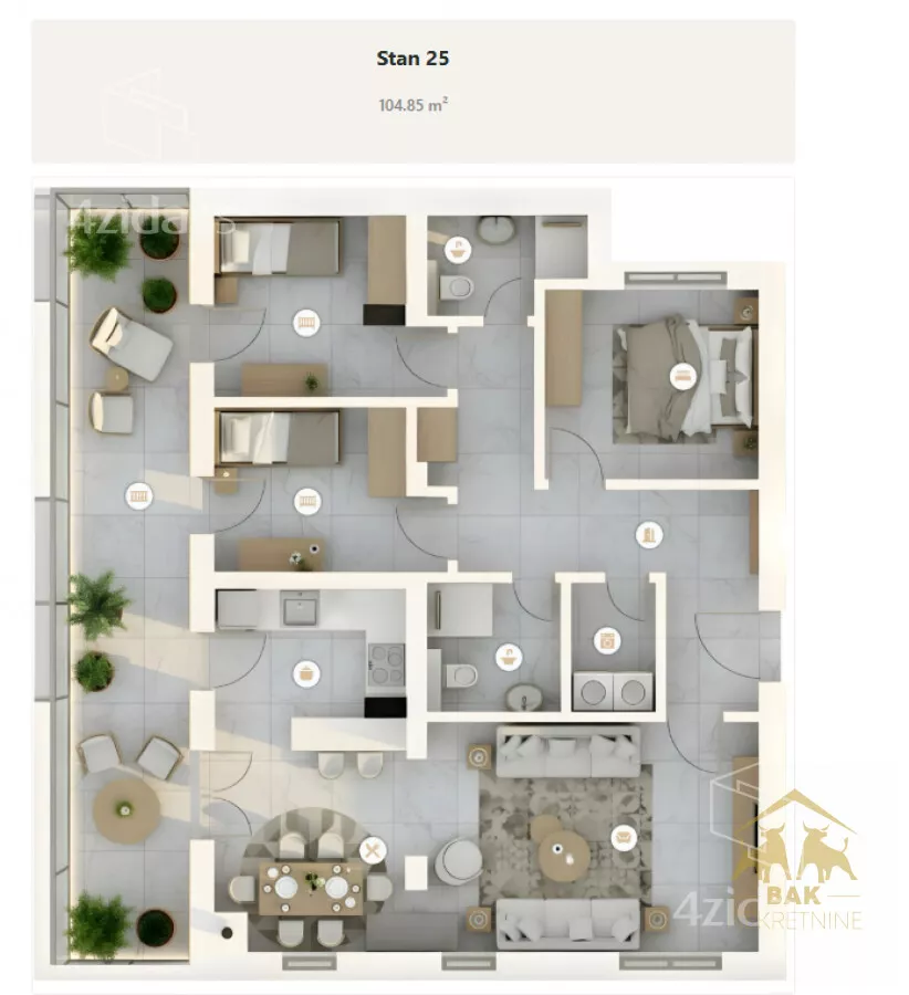 Četvorosoban stan | 4zida