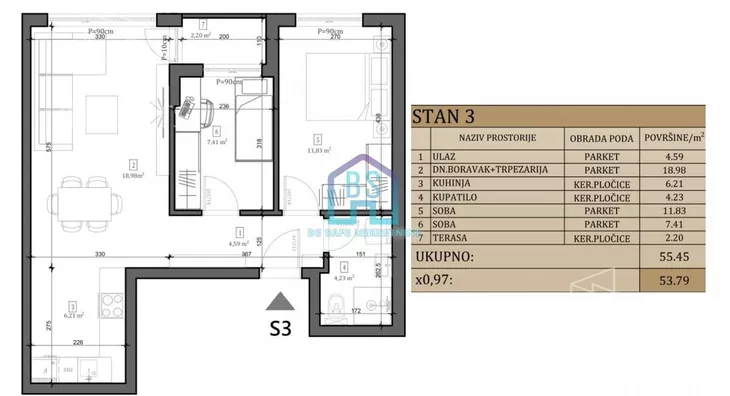 Dvoiposoban stan | 4zida