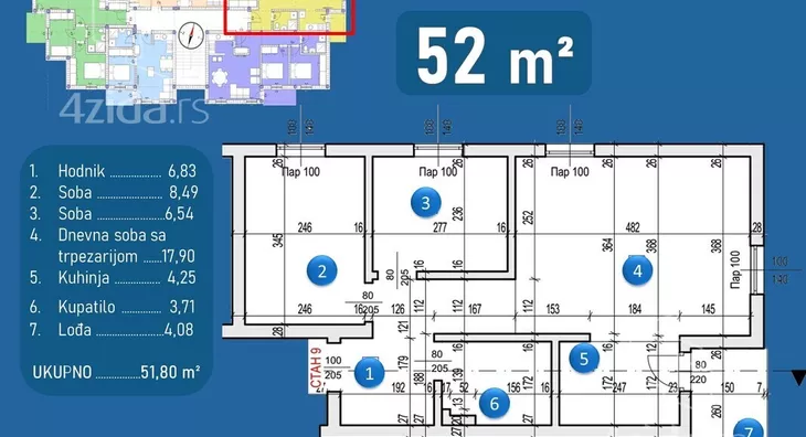 Dvoiposoban stan | 4zida