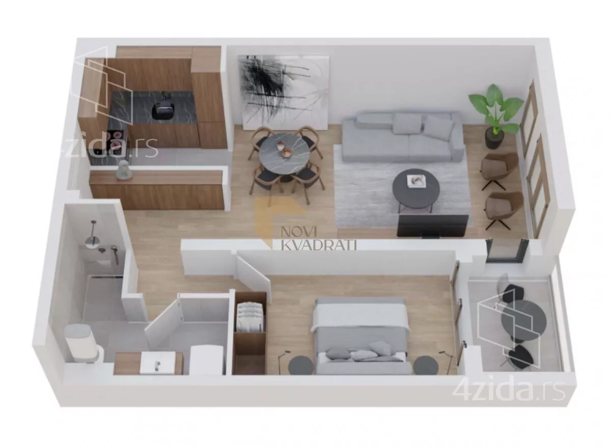 Dvosoban stan | 4zida