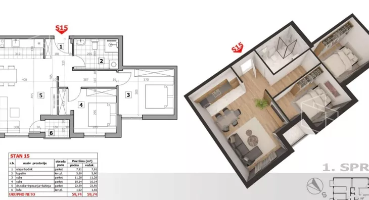 Dvoiposoban stan | 4zida