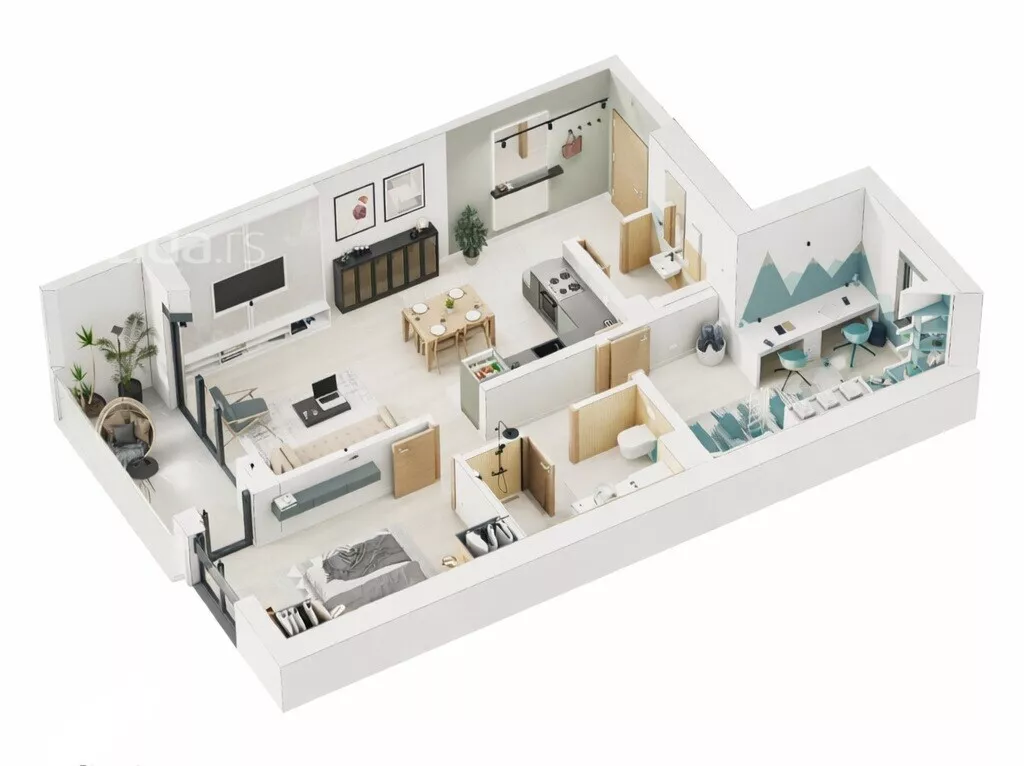 Trosoban stan | 4zida