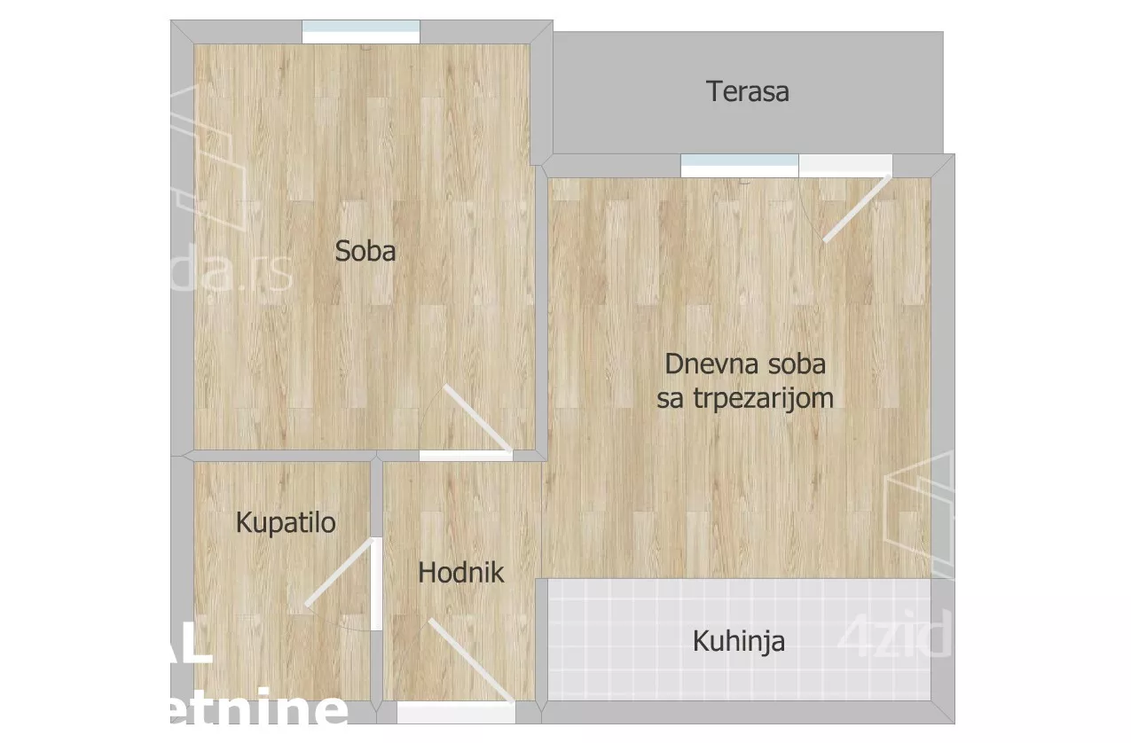 Jednoiposoban stan | 4zida