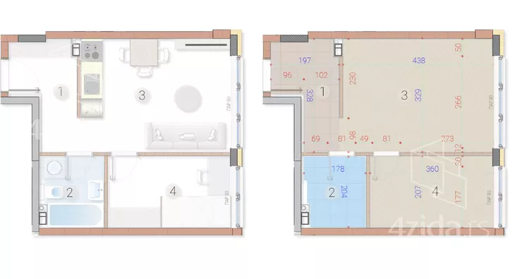 Dvosoban stan | 4zida